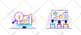 design map dashboard ai and custom illustrations with animation