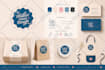 design a minimalist business logo with branding kit, brand identity guidelines