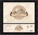 design vintage premium packaging or label product
