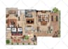 create 2d colored floor plans, furniture layout for airbnb or real estate