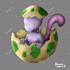 do cute pokemon or digimon art illustration