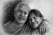 add people or pets to photo and create a charcoal memorial portrait