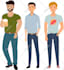 do flat illustration character of loved ones
