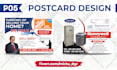 nice real estate postcard design