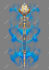create detailed 2d weapons with an epic style