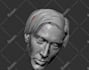 sculpt high quality head 3d model for 3d printing