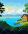 draw pixel art illustration or background