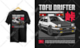draw car vector illustration for t shirt design