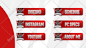design twitch channel info button panels
