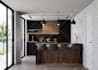 design kitchen and bath interior and realistic 3d rendering
