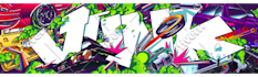 design a edgy illustration for skateboard deck snowboard