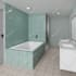 design kitchen, bathroom, livingroom interior 3d and render