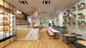 do retail store,restaurant interior design,3d rendering