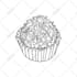 draw vintage line art, logo design, vector icon botanical food illustration