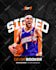 design sports commitment poster, offered and signing day graphics for athletes