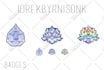 create aesthetic and cute custom sub badges