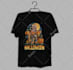 do custom creative and graphic halloween t shirt design