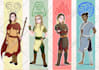 draw you as element bender and avatar