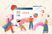 create professional vector flat illustrations for website or app