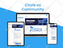 kajabi online course website gohighlevel sales page skool community circle so