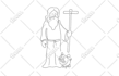draw elegant one line architectural vector art for you