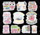 do custom sticker designs for print, merch, and pod