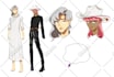 draw character design sheet in anime style