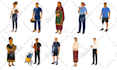 create unique modern flat vector illustration