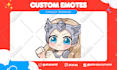 draw cute twitch emotes, animated emotes and sub badges