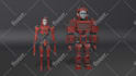 model a low poly 3d character with rig