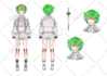 design character sheet or reference sheet for your character