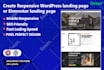 create wordpress landing page or elementor landing page