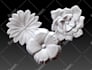 make a 3d model of a flower for a mold,3d print, cnc