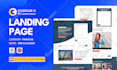 do premium wordpress landing page design, redesign, one page wordpress website