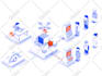 design custom infographic icon with isometric style