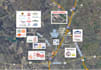 design and redesign retail trade aerial map for offering memorandum brochure