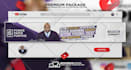 design luxury real estate and realtor youtube banner and logo