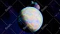 design a 3d sci fi planet to your liking
