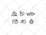 create monoline drawing illustration