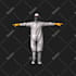 model 3d character, haircards, environment, props, texturing
