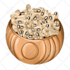 draw food or any object in a realistic, vector cartoon