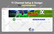 create youtube channel with full setup and design