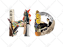 make a custom font with collage illustration for you