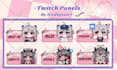 create awesome twitch panel for you