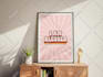 design trendy wall art or poster for etsy shop or home