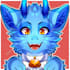 draw a furry icon in pixel art and normal style
