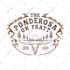 create hand drawn vintage logo western in my style
