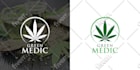 design creative cannabis hemp weed marijuana cbd oil logo