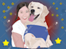 draw your dog, cat or any pet into vector portrait