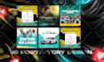 design creative social media posts, banners, ads, templates